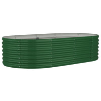 Vaso da Giardino Acciaio Verniciato a Polvere 152x80x36cm Verde cod mxl 46172