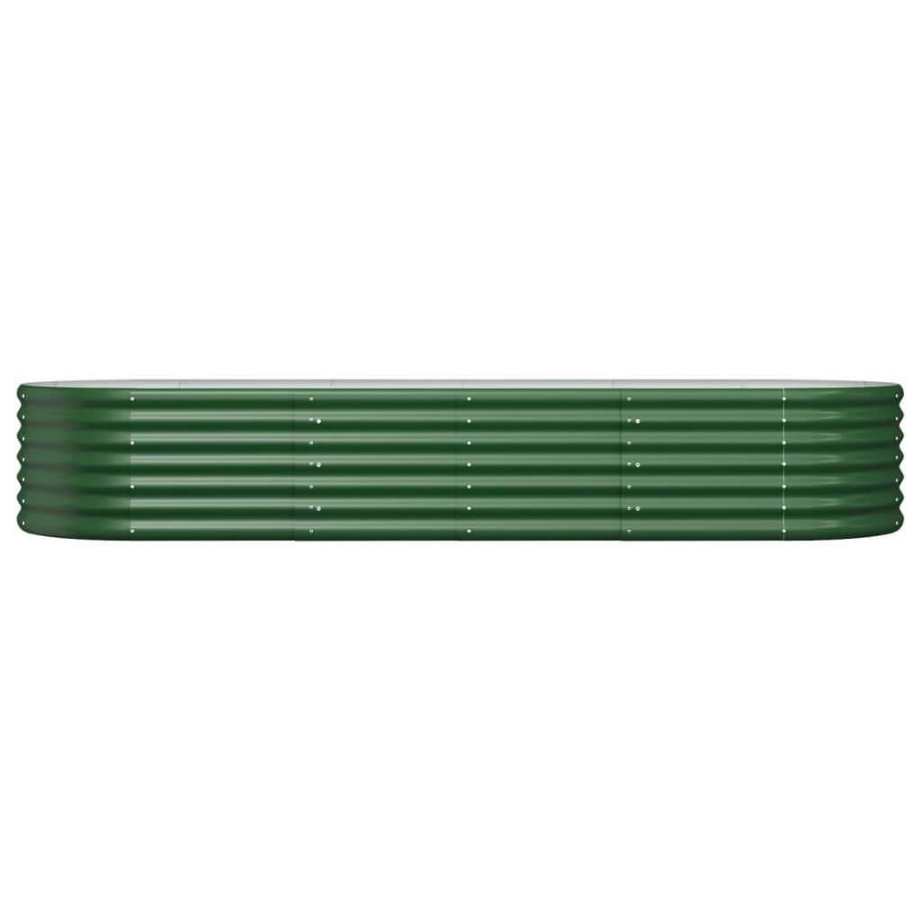 Vaso da Giardino Acciaio Verniciato a Polvere 224x80x36cm Verde cod mxl 67245