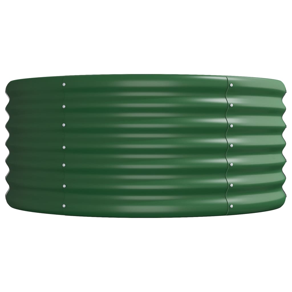 Vaso da Giardino Acciaio Verniciato a Polvere 368x80x36cm Verde cod mxl 66728