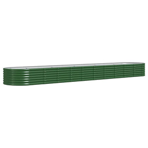 Vaso da Giardino Acciaio Verniciato Polvere 440x80x36 cm Verde cod mxl 66776