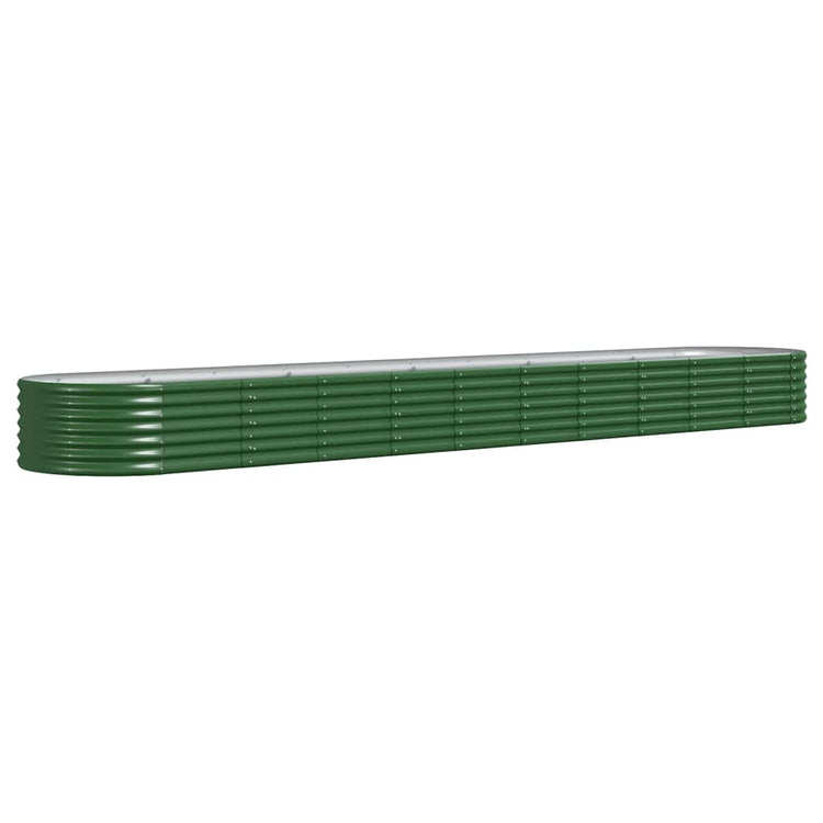 Vaso da Giardino Acciaio Verniciato Polvere 440x80x36 cm Verde cod mxl 66776