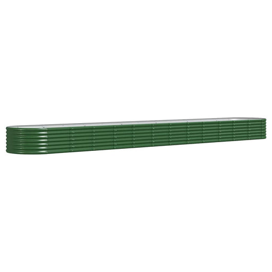 Vaso da Giardino Acciaio Verniciato a Polvere 512x80x36cm Verde cod mxl 67309