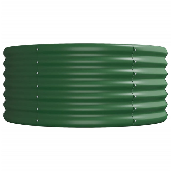 Vaso da Giardino Acciaio Verniciato a Polvere 620x80x36cm Verde