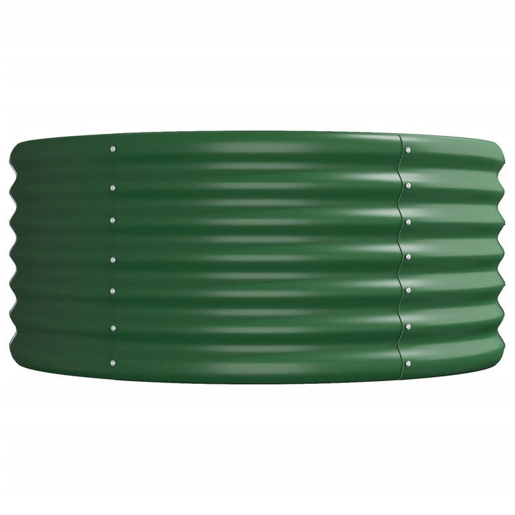 Vaso da Giardino Acciaio Verniciato a Polvere 620x80x36cm Verde