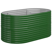 Vaso da Giardino Acciaio Verniciato a Polvere 152x80x68cm Verde cod mxl 52569