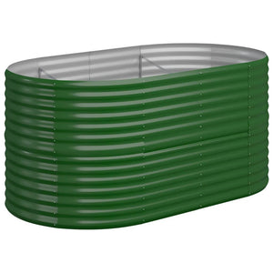 Vaso da Giardino Acciaio Verniciato a Polvere 152x80x68cm Verde cod mxl 52569