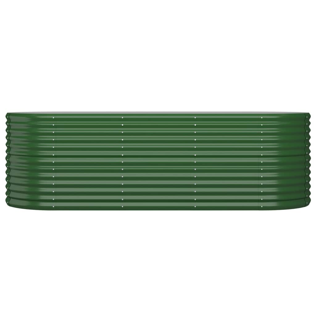 Vaso da Giardino Acciaio Verniciato a Polvere 224x80x68cm Verde cod mxl 48258