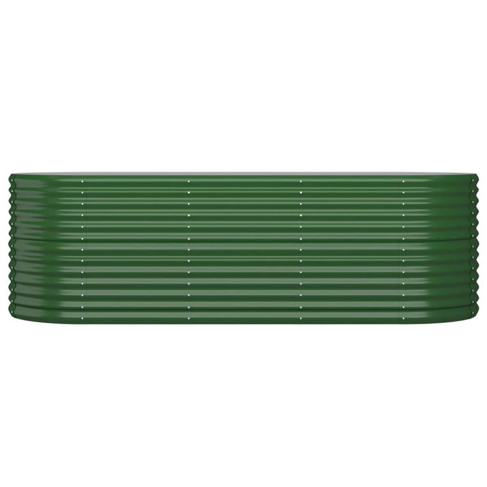 Vaso da Giardino Acciaio Verniciato a Polvere 224x80x68cm Verde cod mxl 48258