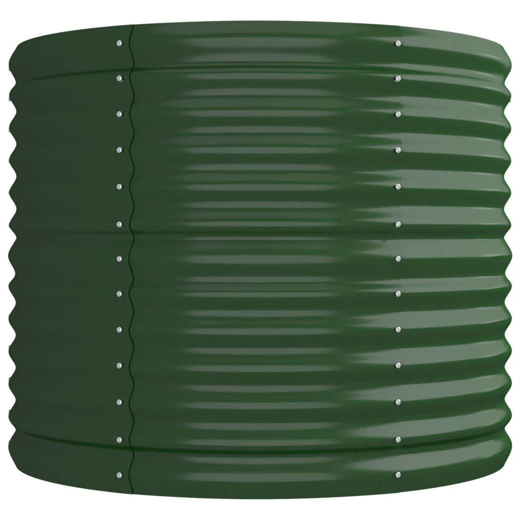 Vaso da Giardino Acciaio Verniciato a Polvere 224x80x68cm Verde cod mxl 48258