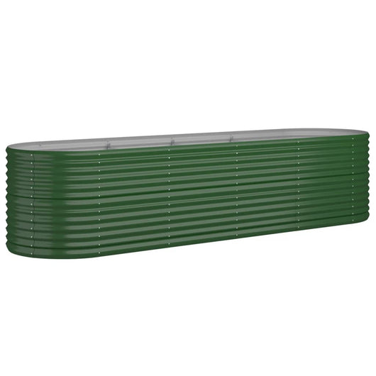 Vaso da Giardino Acciaio Verniciato a Polvere 296x80x68cm Verde cod mxl 67394