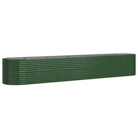 Vaso da Giardino Acciaio Verniciato a Polvere 440x80x68cm Verde cod mxl 67716