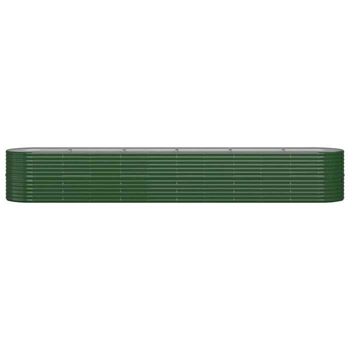 Vaso da Giardino Acciaio Verniciato a Polvere 440x80x68cm Verde cod mxl 67716