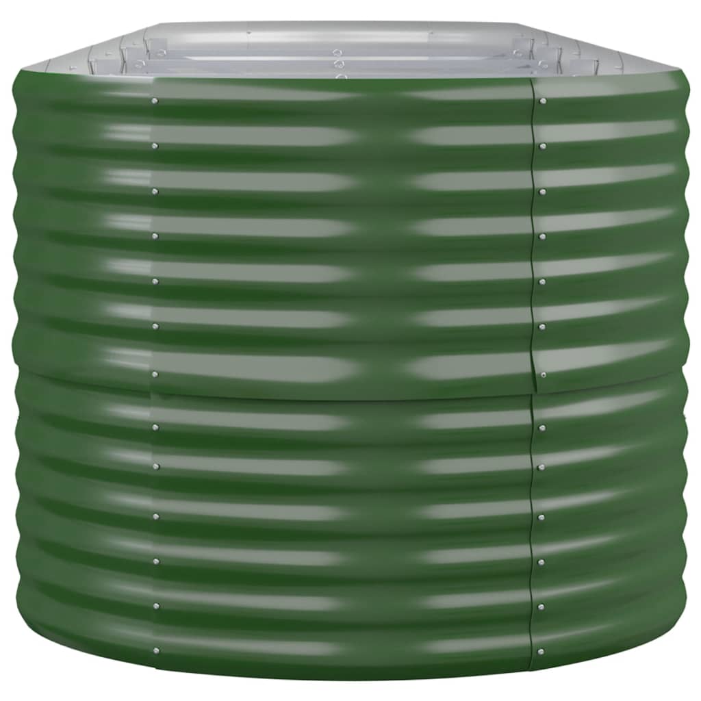 Vaso da Giardino Acciaio Verniciato a Polvere 440x80x68cm Verde cod mxl 67716