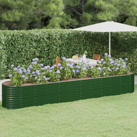 Vaso da Giardino Acciaio Verniciato a Polvere 440x80x68cm Verde cod mxl 67716