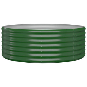 Vaso Giardino Acciaio Verniciato a Polvere 100x100x36 cm Verde cod mxl 67113