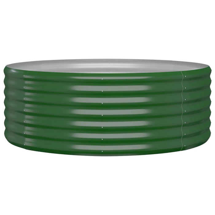 Vaso Giardino Acciaio Verniciato a Polvere 100x100x36 cm Verde cod mxl 67113