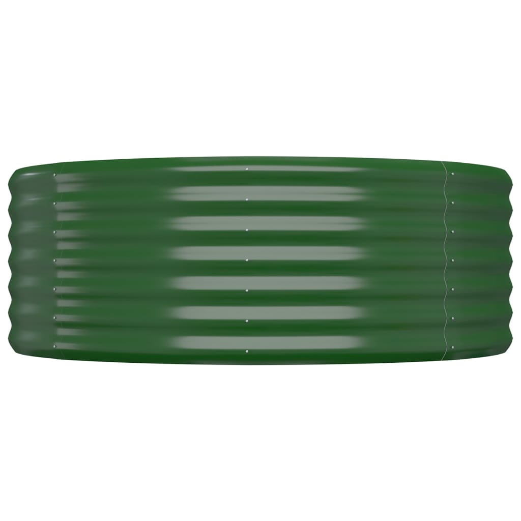 Vaso Giardino Acciaio Verniciato a Polvere 100x100x36 cm Verde cod mxl 67113