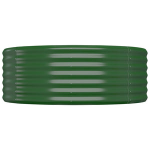 Vaso Giardino Acciaio Verniciato a Polvere 100x100x36 cm Verde cod mxl 67113