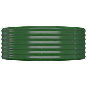 Vaso da Giardino Acciaio Verniciato Polvere 175x100x36cm Verde cod mxl 66756