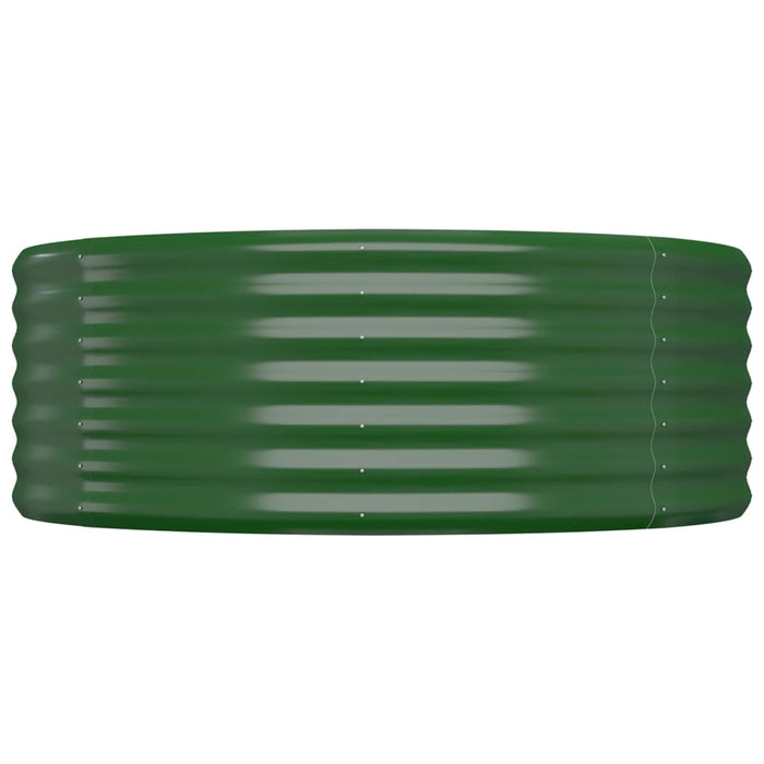 Vaso da Giardino Acciaio Verniciato Polvere 175x100x36cm Verde cod mxl 66756