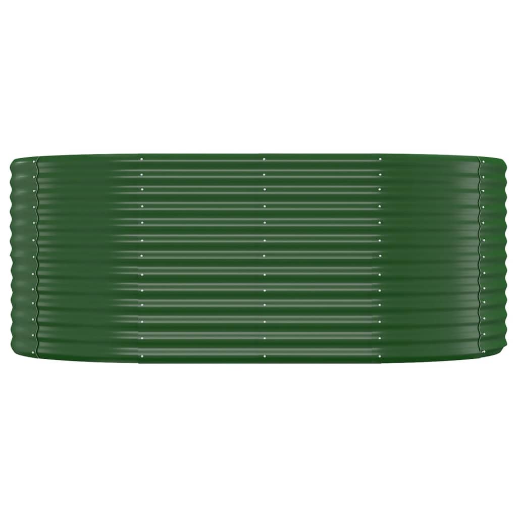 Vaso da Giardino Acciaio Verniciato Polvere 175x100x68cm Verde cod mxl 67124