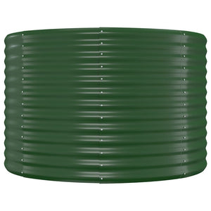 Vaso da Giardino Acciaio Verniciato Polvere 175x100x68cm Verde cod mxl 67124