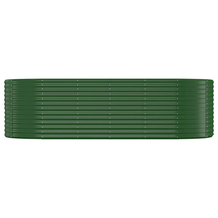 Vaso da Giardino Acciaio Verniciato Polvere 249x100x68cm Verde cod mxl 66723