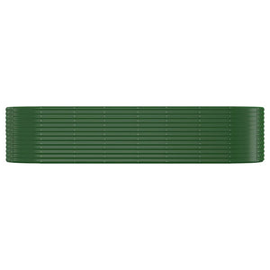 Vaso Giardino Acciaio Verniciato a Polvere 322x100x68 cm Verde cod mxl 66786