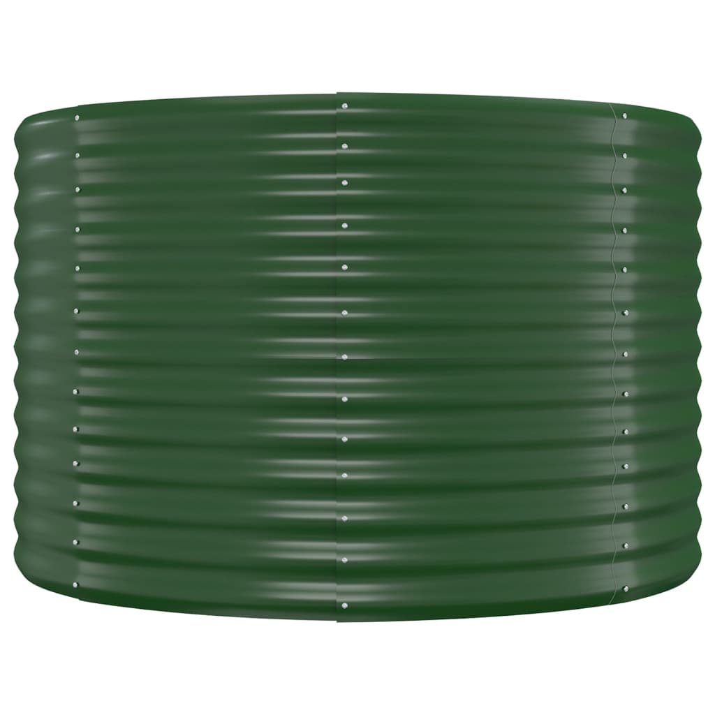 Vaso Giardino Acciaio Verniciato a Polvere 322x100x68 cm Verde cod mxl 66786