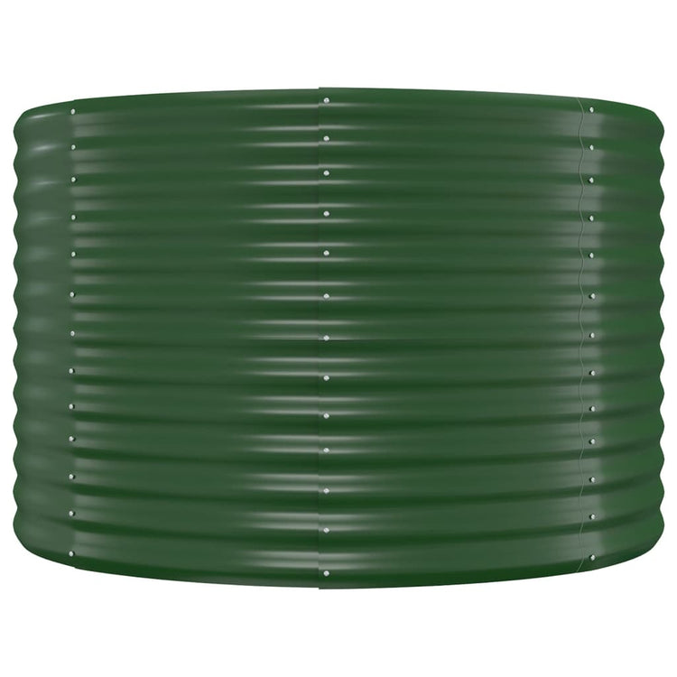 Vaso Giardino Acciaio Verniciato a Polvere 396x100x68 cm Verde cod mxl 66843