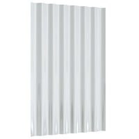 Pannelli Tetto 36pz Acciaio Verniciato a Polvere Grigio 60x36cm 319129