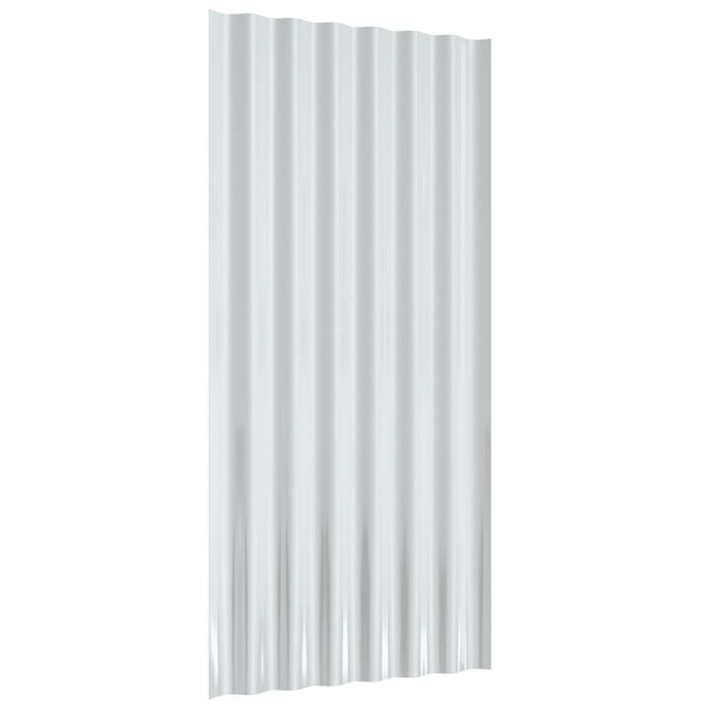 Pannelli Tetto 36pz Acciaio Verniciato a Polvere Grigio 80x36cm cod mxl 75889