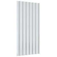 Pannelli Tetto 36pz Acciaio Verniciato a Polvere Grigio 80x36cm 319139