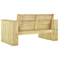 Panca da Giardino 139 cm in Legno di Pino Impregnato cod mxl 45665