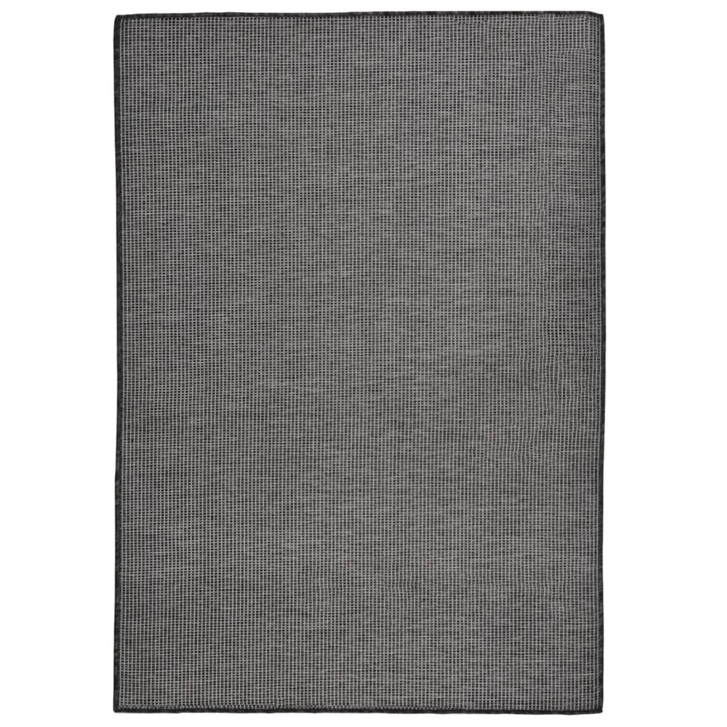 Tappeto da Esterni a Tessitura Piatta 160x230 cm Grigio cod mxl 78191