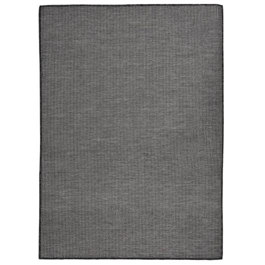 Tappeto da Esterni a Tessitura Piatta 200x280 cm Grigio 340777