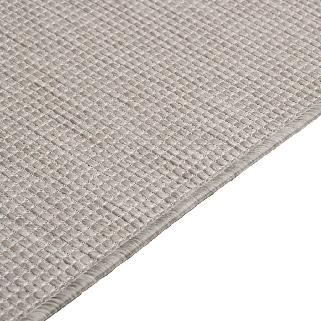 Tappeto da Esterni a Tessitura Piatta 140x200 cm Tortora cod mxl 69955