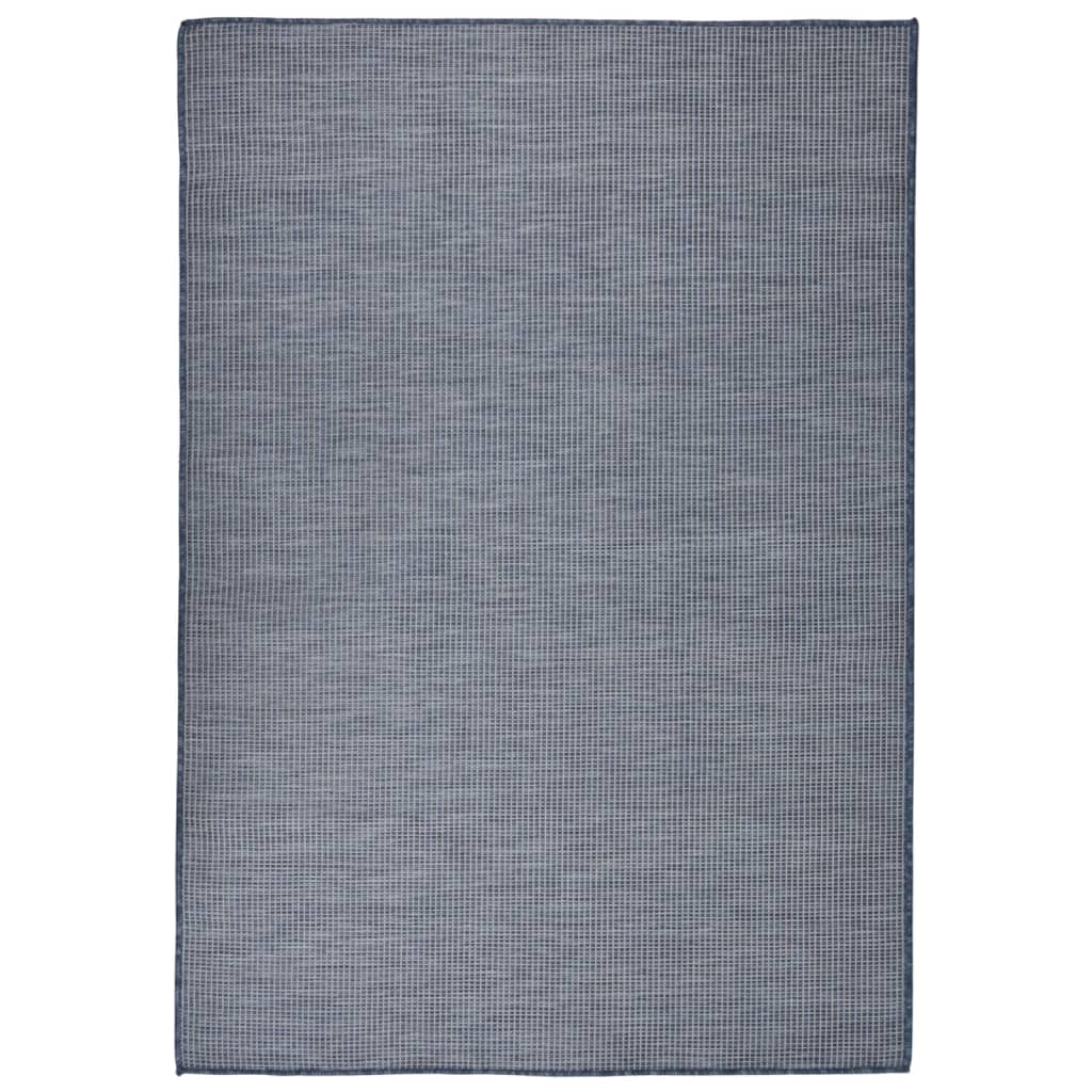 Tappeto da Esterni a Tessitura Piatta 160x230 cm Blu cod mxl 61005