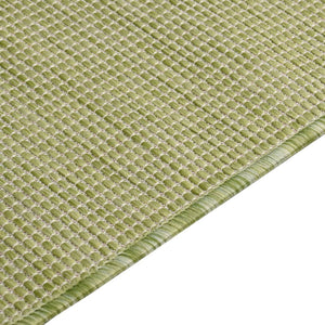 Tappeto da Esterni a Tessitura Piatta 80x150 cm Verde 340806