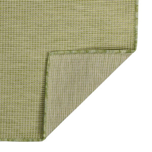 Tappeto da Esterni a Tessitura Piatta 80x250 cm Verde 340807