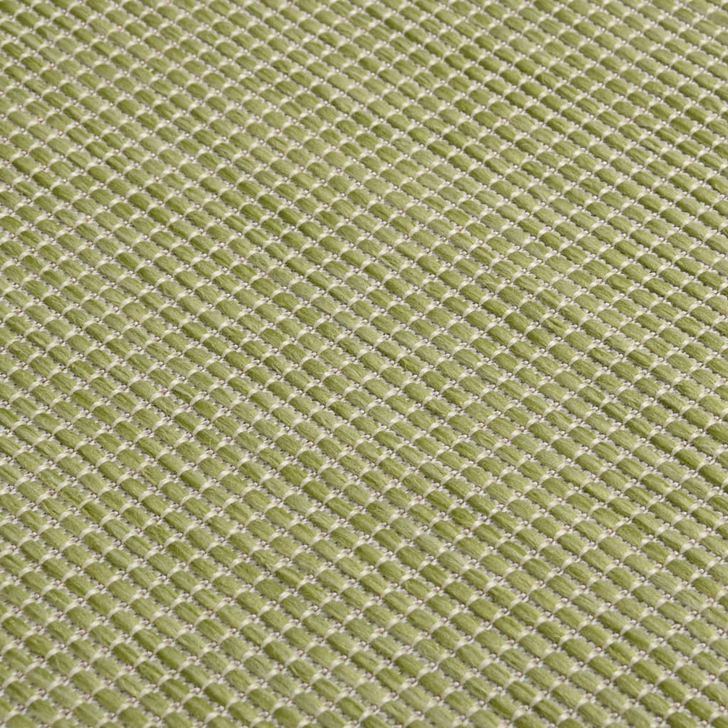 Tappeto da Esterni a Tessitura Piatta 80x250 cm Verde 340807