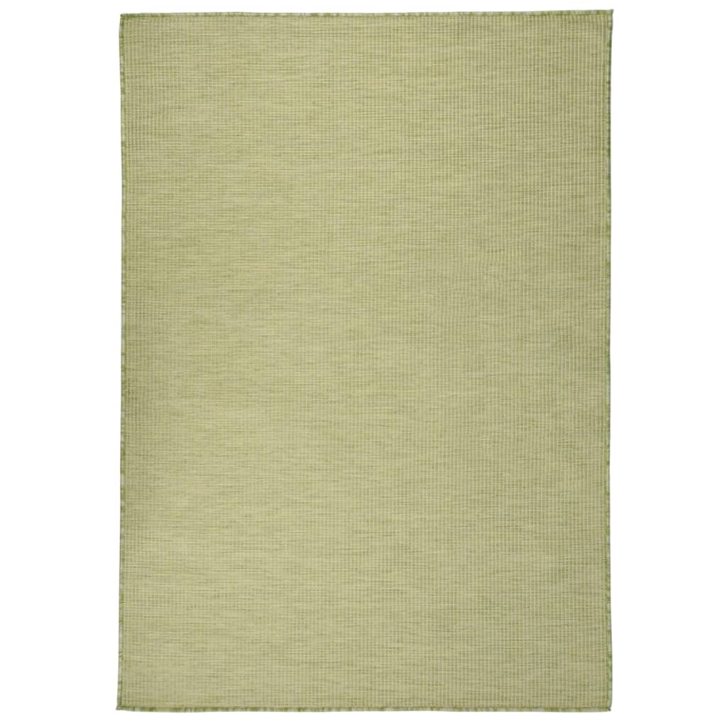 Tappeto da Esterni a Tessitura Piatta 160x230 cm Verde 340811