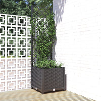 Fioriera da Giardino con Graticcio Nero 40x40x136 cm in PP cod mxl 67218