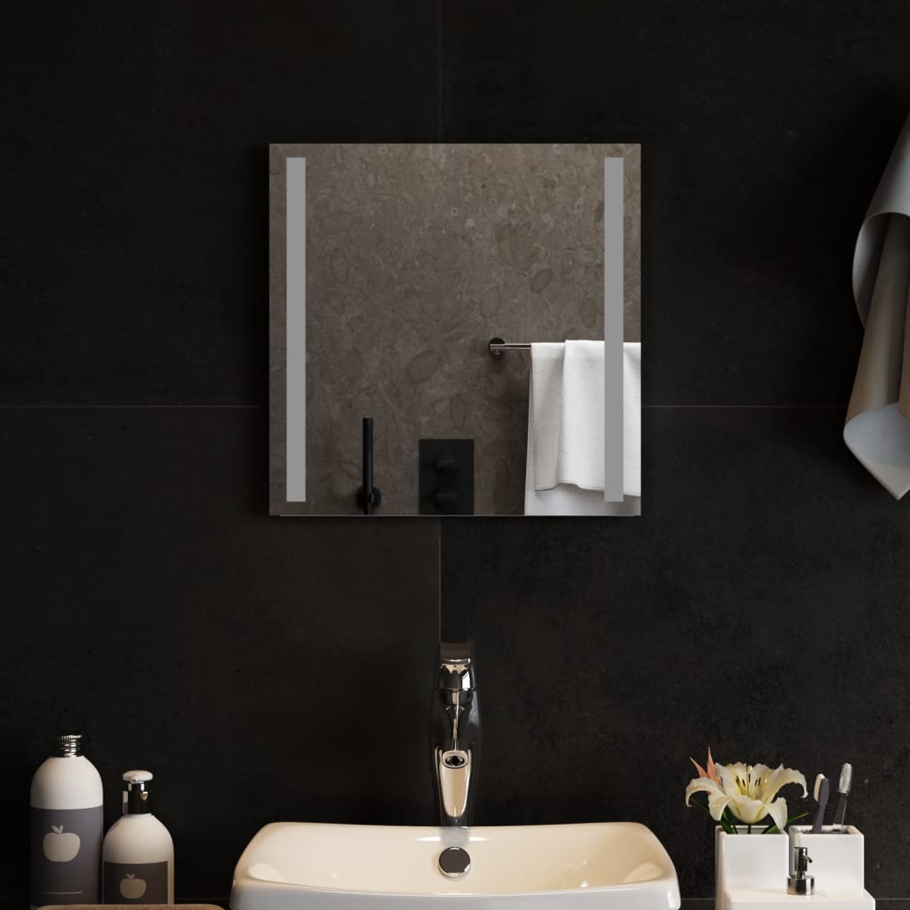 Specchio da Bagno con Luci LED 40x40 cm 151738