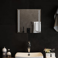 Specchio da Bagno con Luci LED 40x40 cm 151738