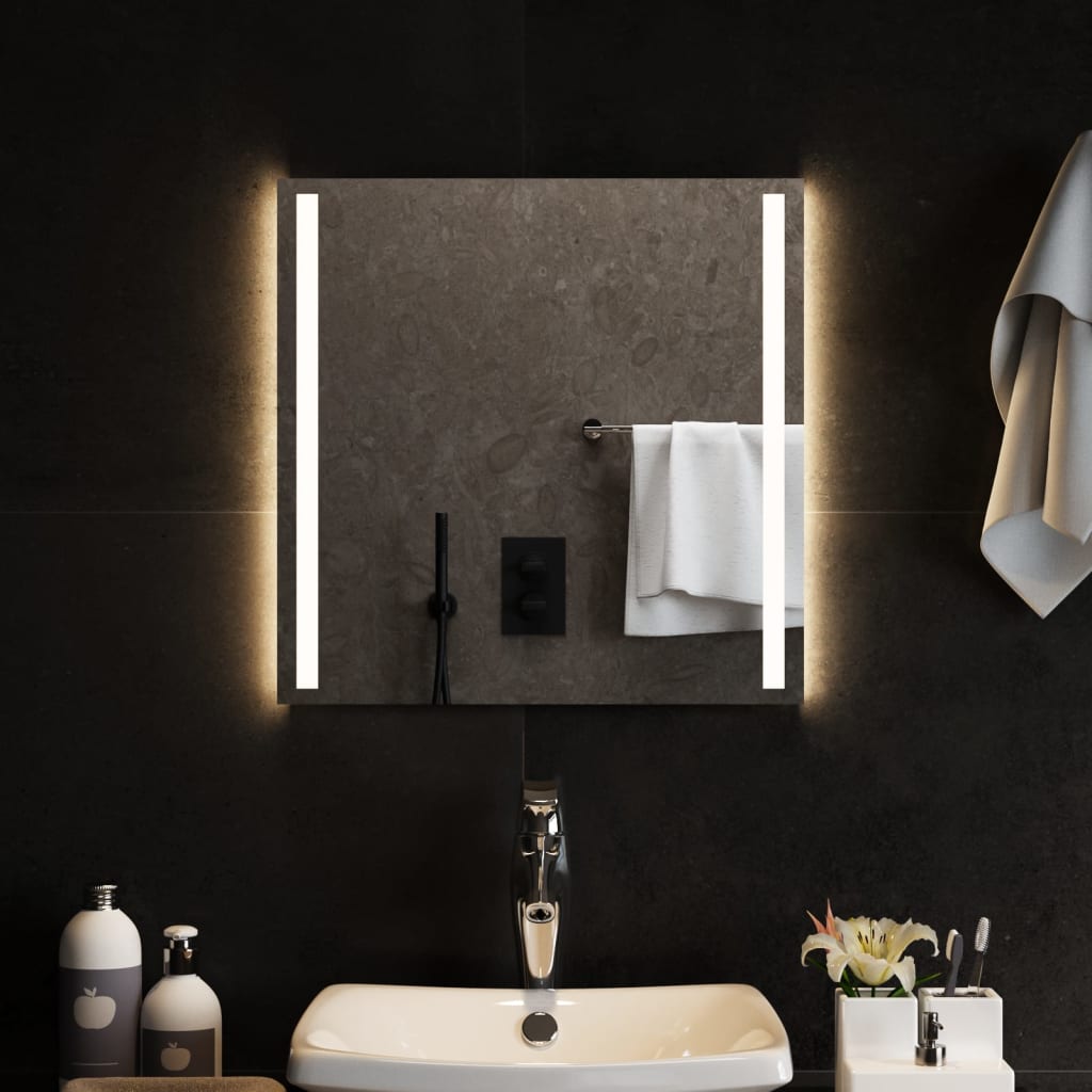 Specchio da Bagno con Luci LED 50x50 cm 151739