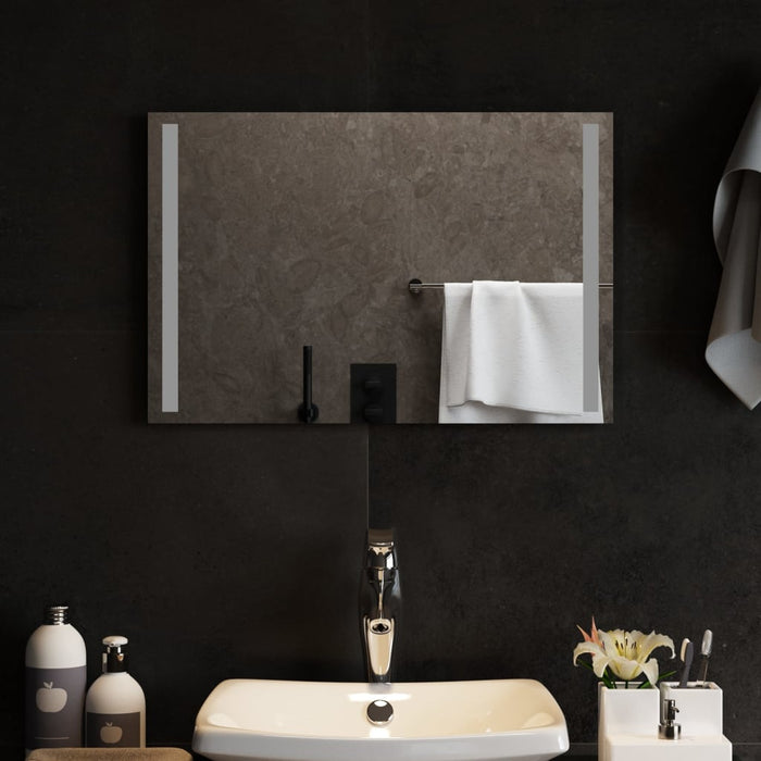 Specchio da Bagno con Luci LED 60x40 cm 151744