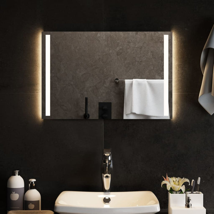 Specchio da Bagno con Luci LED 60x40 cm 151744