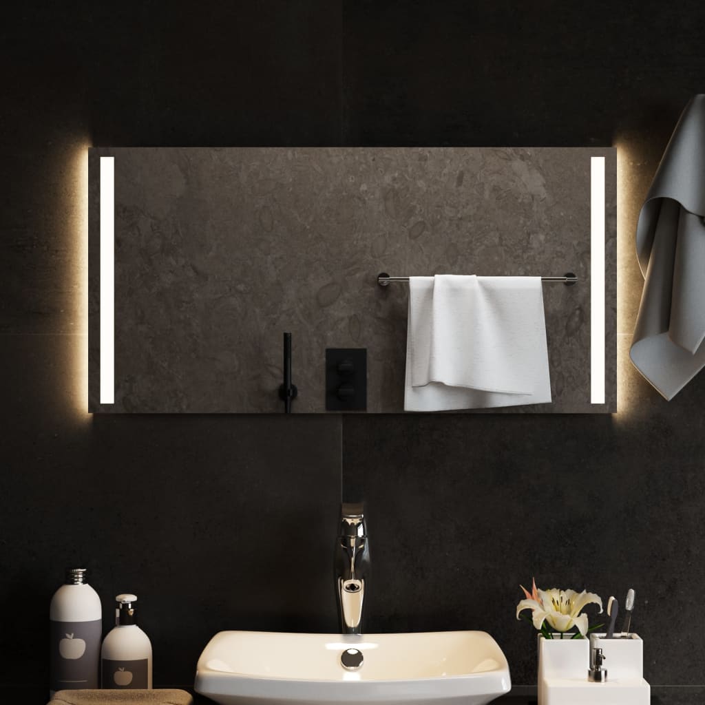 Specchio da Bagno con Luci LED 80x40 cm cod mxl 67619