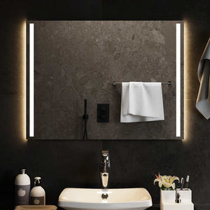 Specchio da Bagno con Luci LED 80x60 cm 151749